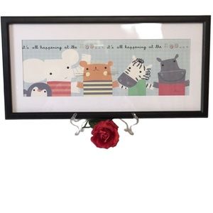 FRAMED ZOO PIC. It’s all happening at the zoo